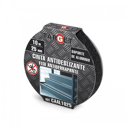 CINTA ADHESIVA ANTIDESLIZANTE CONFORMABLE NEGRA DE 10M X 25mm