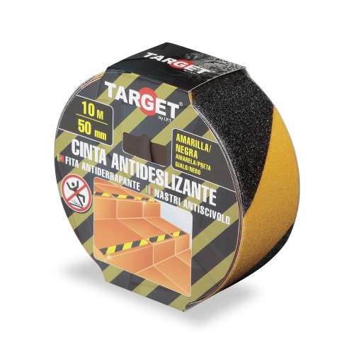 CINTA ADHESIVA ANTIDESLIZANTE BICOLOR DE 10M X 50mm