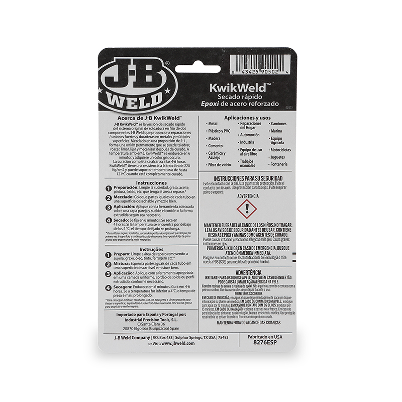 Soldadura en frio inmediata 2 x 56,8 gr