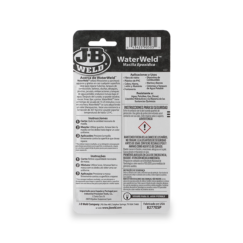 Masilla bicomponente para fuga de liquidos 57 gr