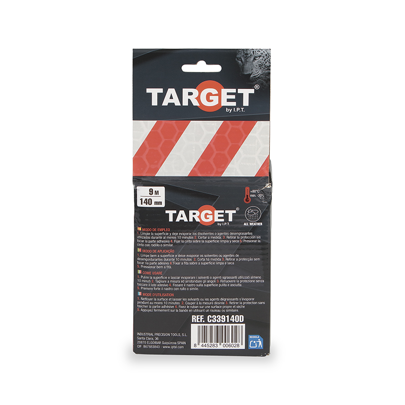 Cinta adhesiva reflectante din 30710 de 9 m x 140 mm a derechas