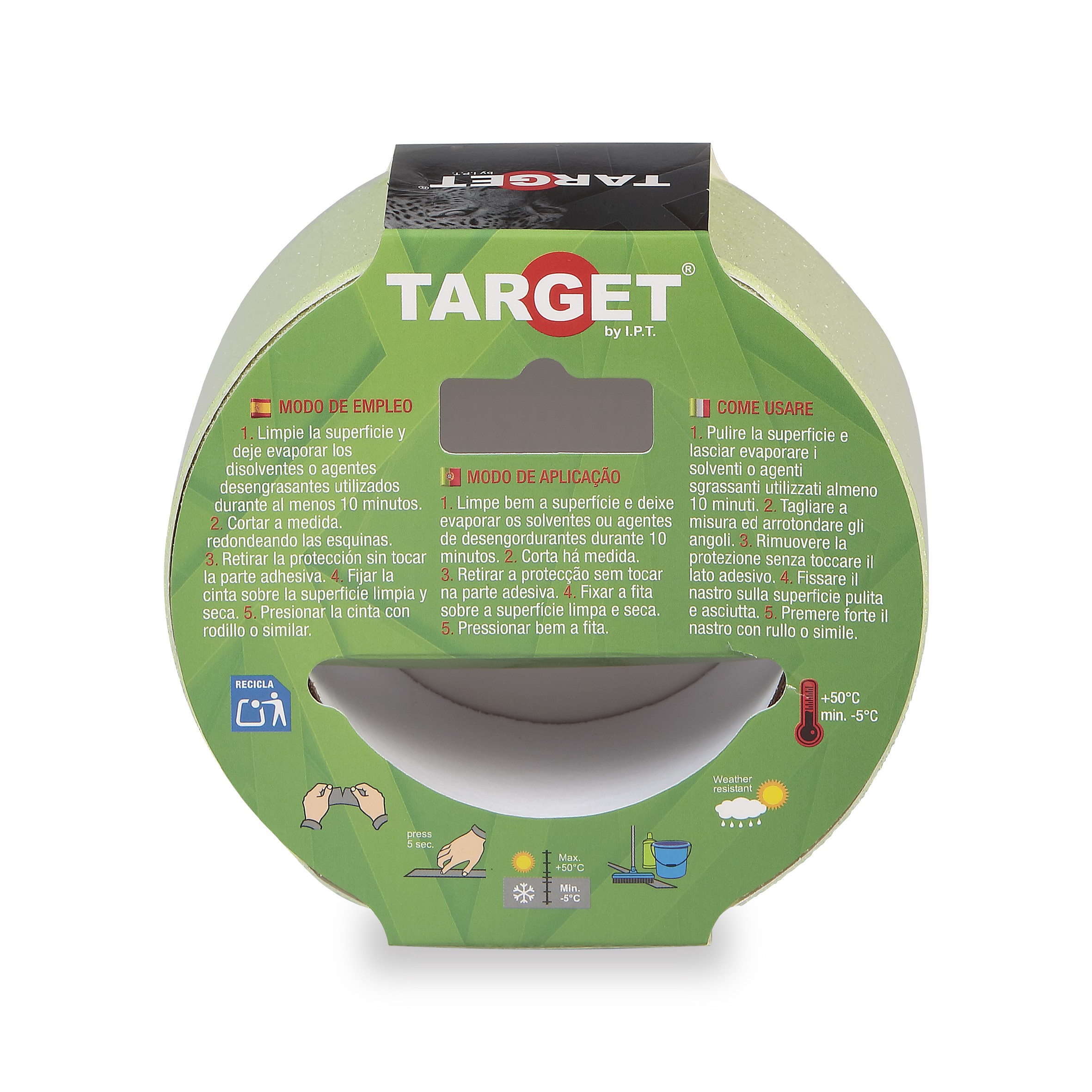 CINTA ADHESIVA ANTIDESLIZANTE FLUORESCENTE DE 5M X 50mm