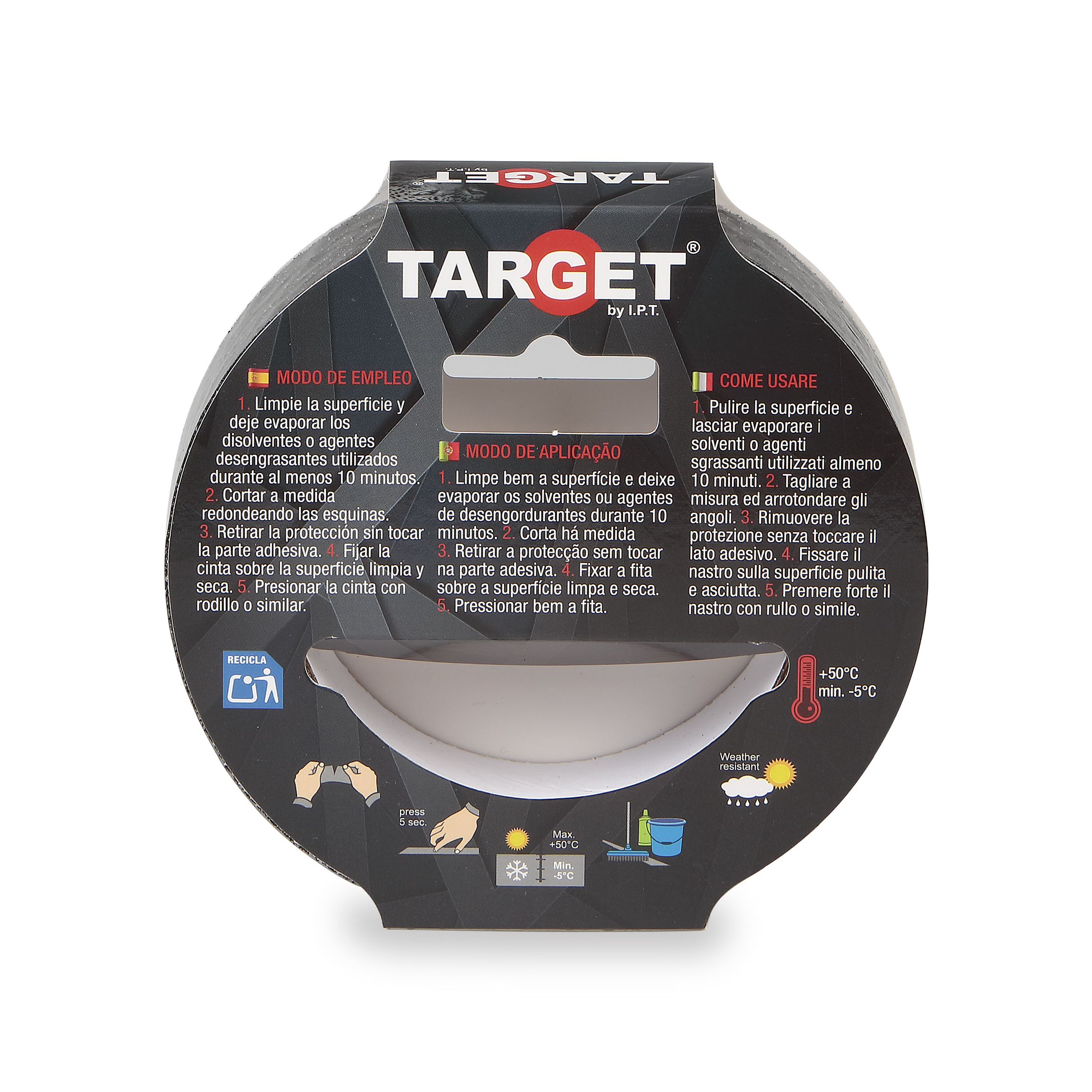 CINTA ADHESIVA ANTIDESLIZANTE NEGRA DE 15M X 25mm