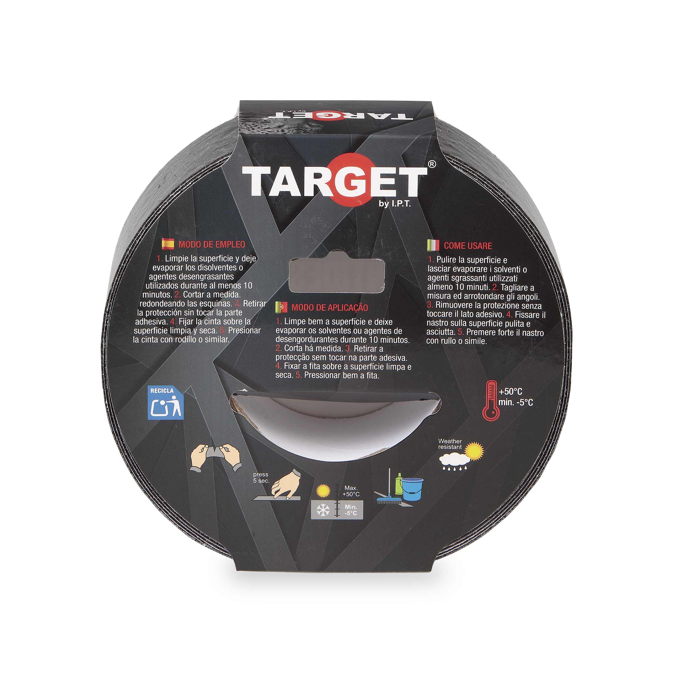 CINTA ADHESIVA ANTIDESLIZANTE NEGRA DE 15M X 50mm