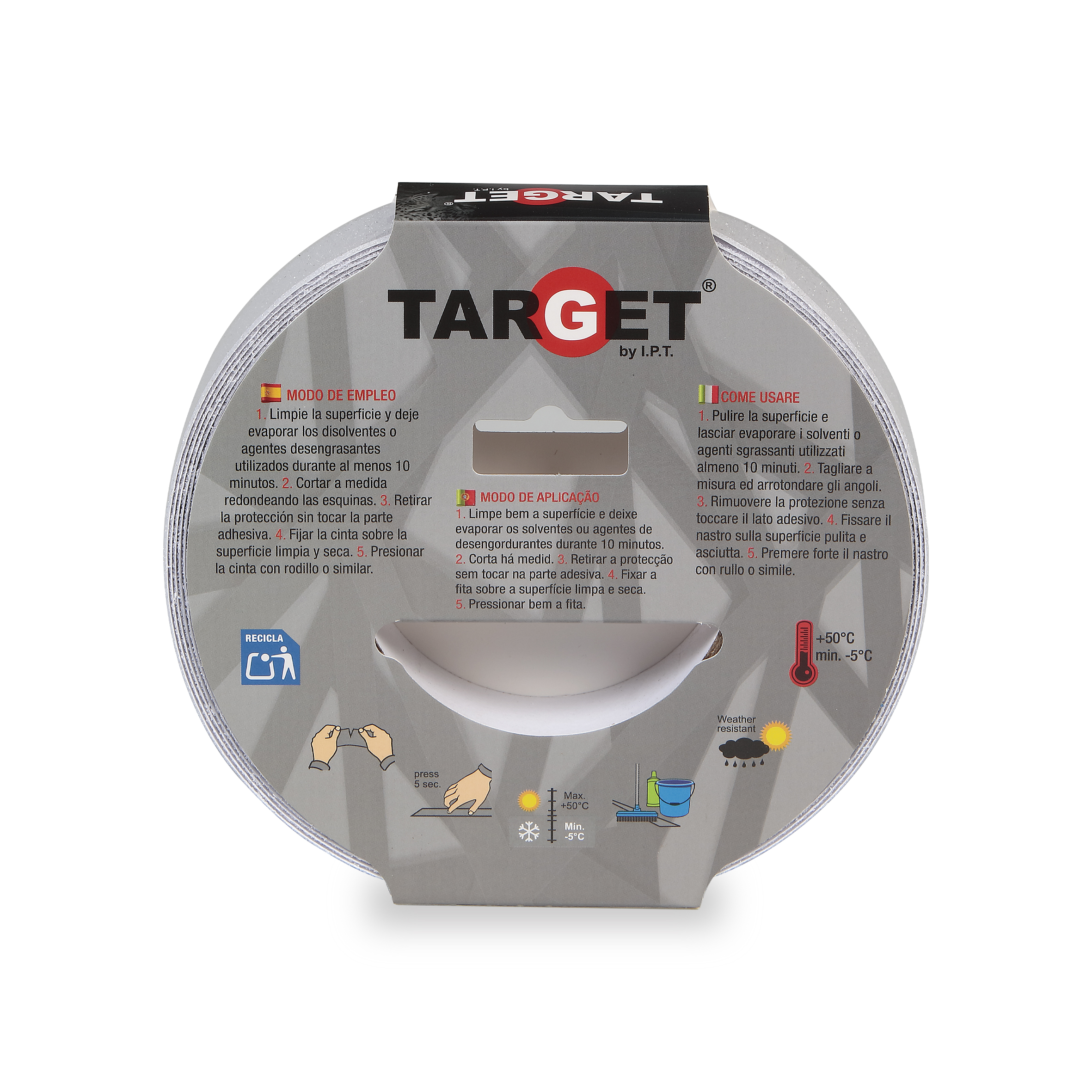 CINTA ADHESIVA ANTIDESLIZANTE TRANSPARENTE DE 5M X 25mm