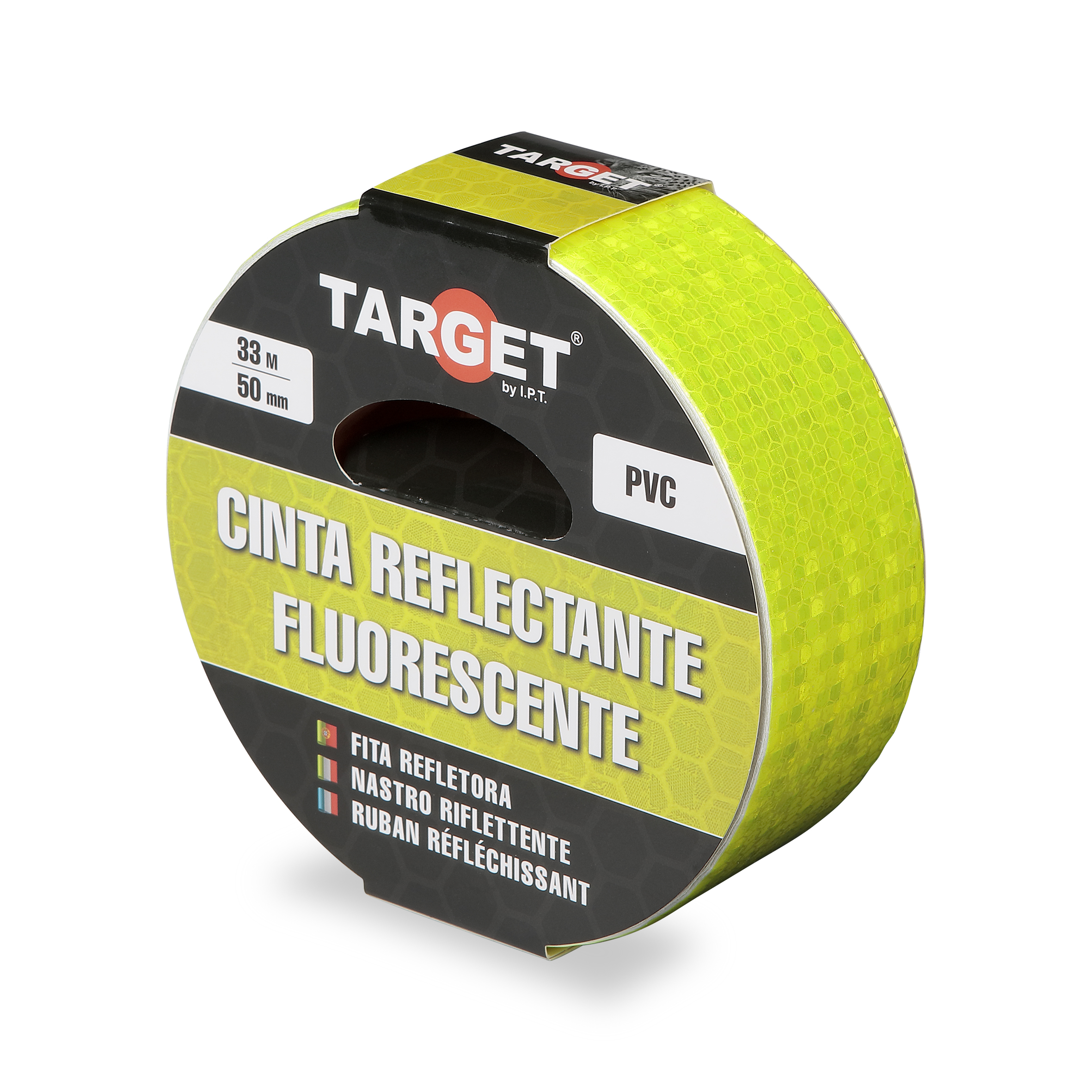 CINTA REFLECTANTE FLUORESCENTE 33M X 50mm