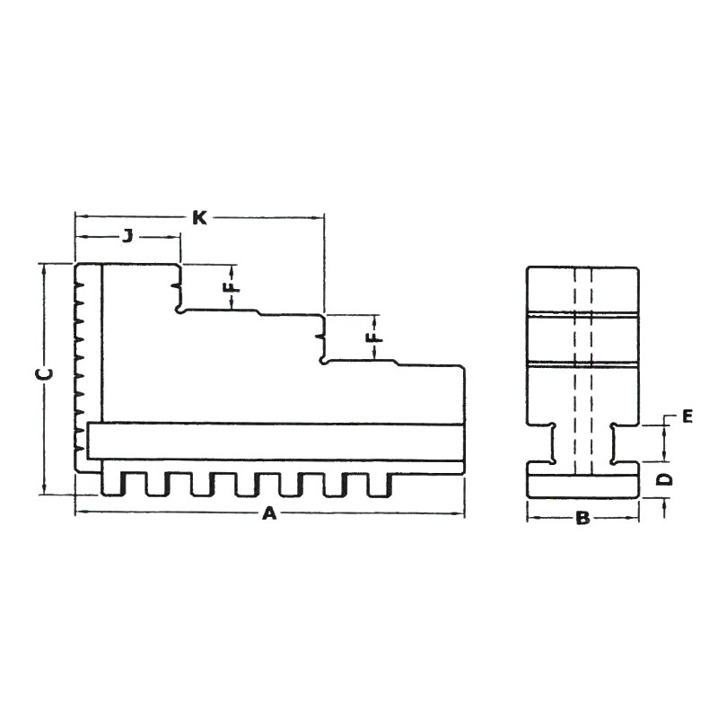 GARRAS INTERNAS DE REPUESTO PARA PLATO Ø080