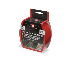 CINTA ADHESIVA DE SEÑALIZACION ROJA DE 33M X 50mm