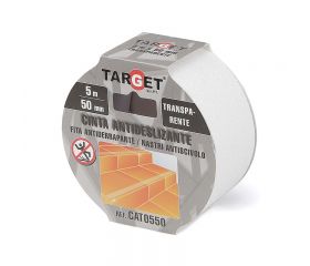 CINTA ADHESIVA ANTIDESLIZANTE TRANSPARENTE DE 5M X 50mm