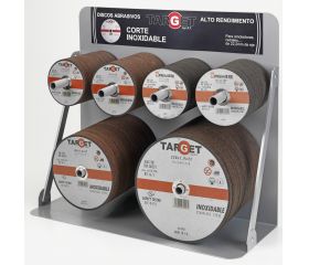 EXPOSITOR DISCOS ABRASIVOS CORTE INOXIDABLE