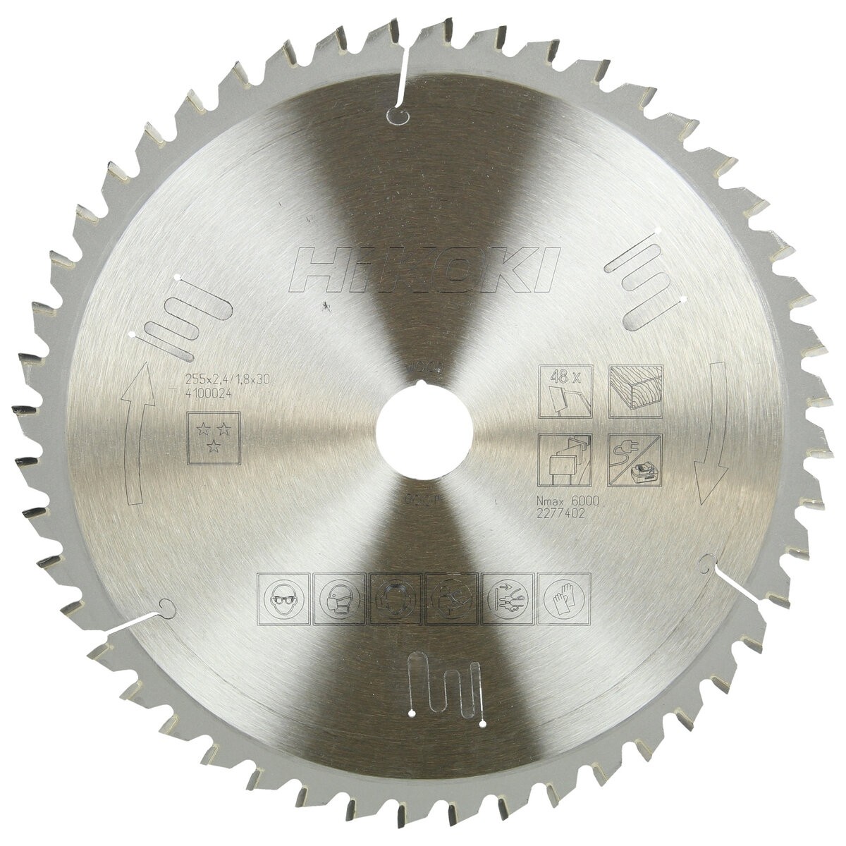 Hoja de sierra TCT madera 255x30 Z48 diente alterno / plano