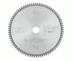 Hoja de sierra TCT laminados aluminio 255x30 Z80 diente trapezoidal / plano