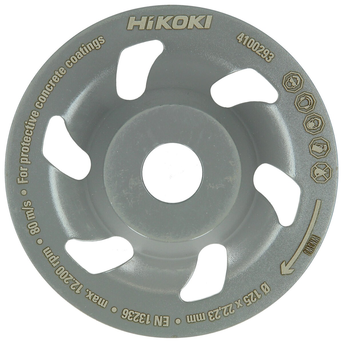 Muela hueca diamantada PCD 125x22,2 mm