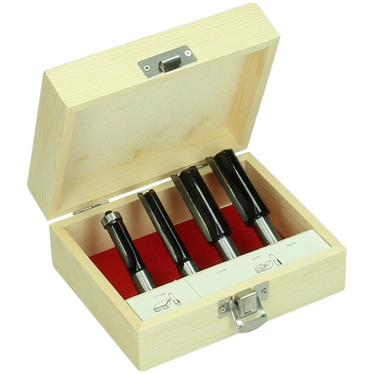 Juego de brocas de fresar de 12 mm 4 piezas