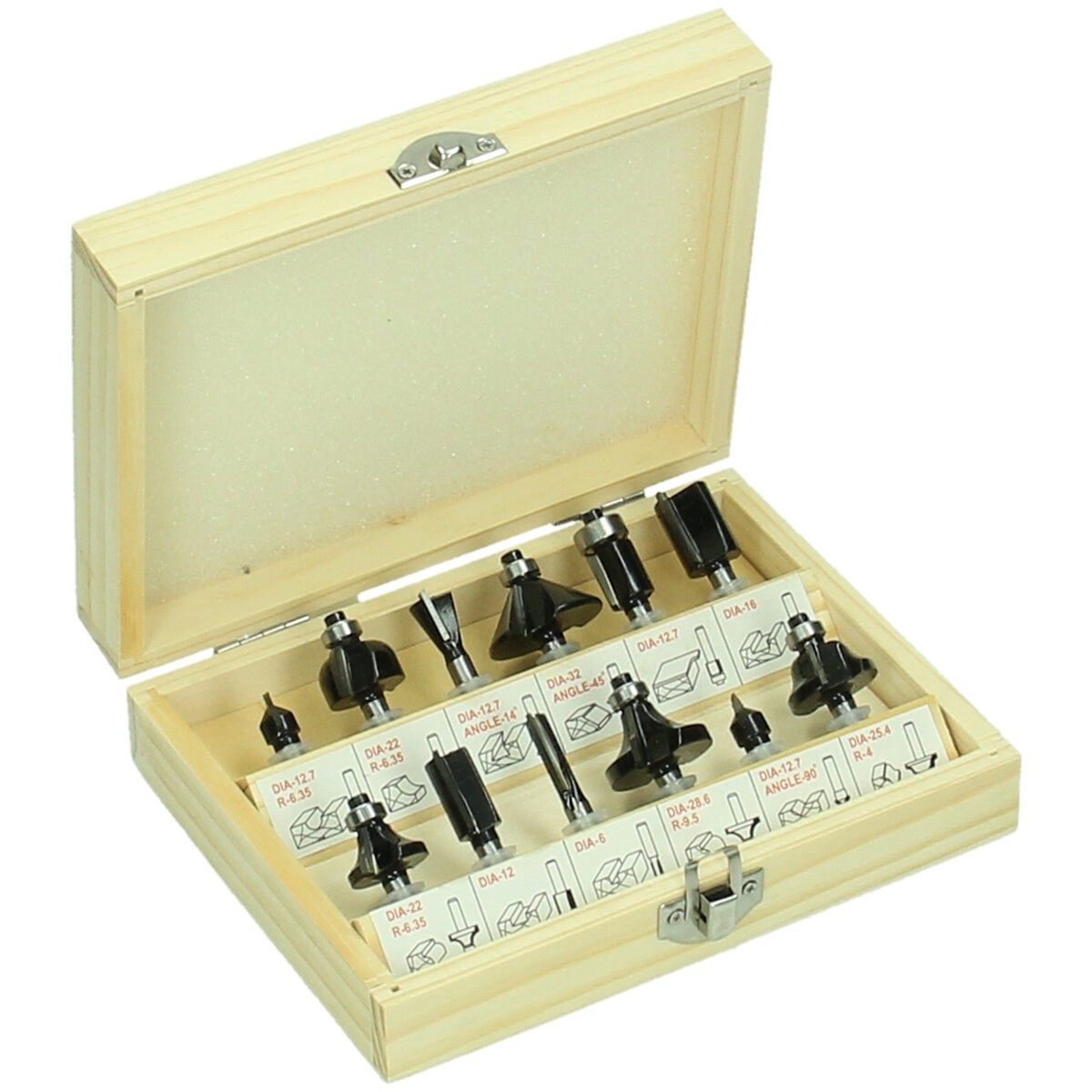 Juego de brocas de fresar de 6 mm 12 piezas