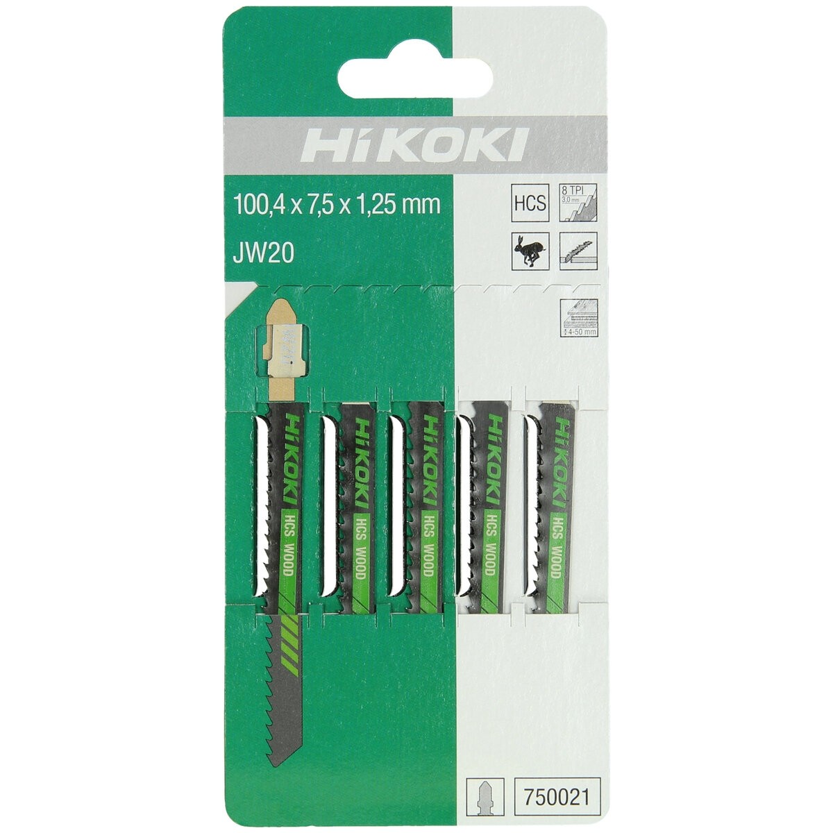 5 hojas de sierra de calar madera HCS JW20/T111C