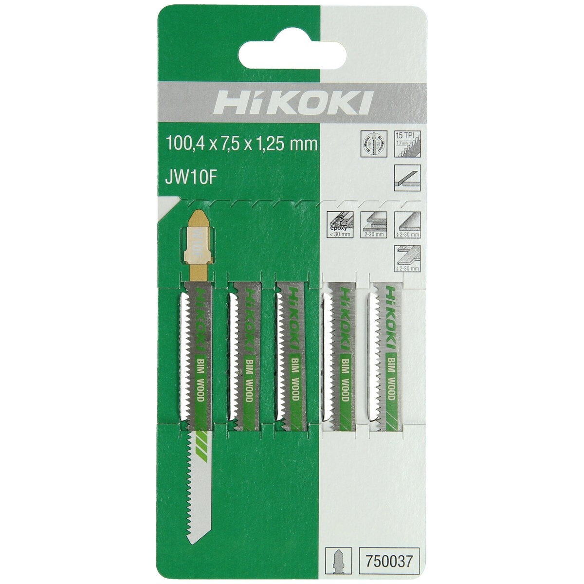 5 hojas de sierra de calar madera BIM JW10F/T101AIF