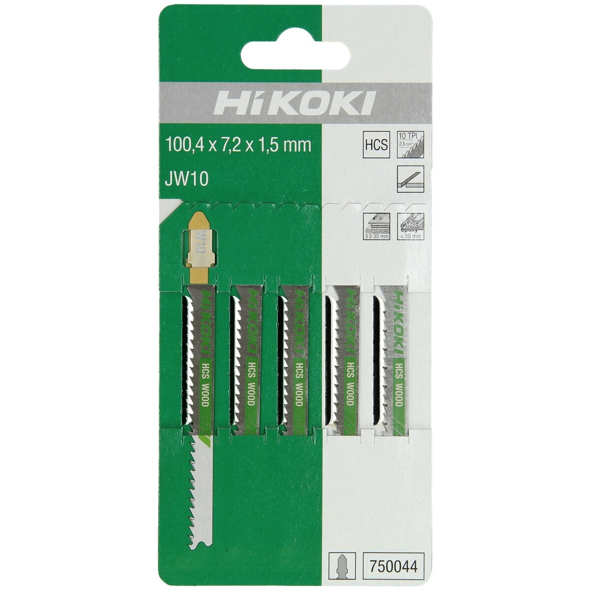 5 hojas de sierra de calar madera HCS JW10/T101B