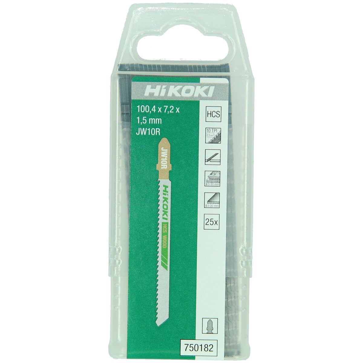 25 hojas de sierra de calar madera HCS JW10R/T101BR