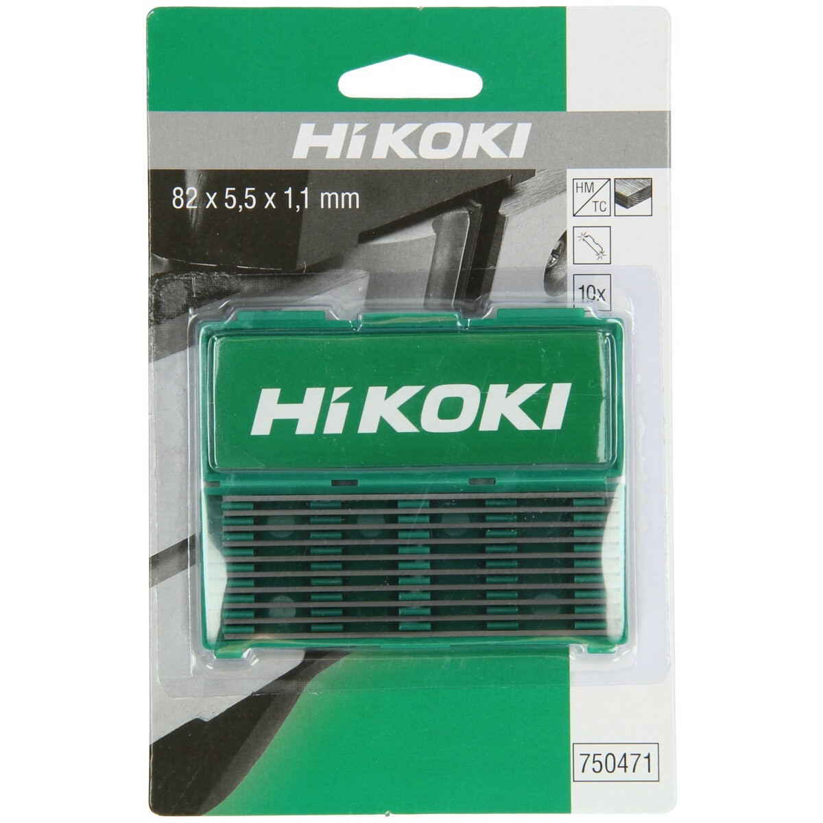 10 cuchillas de cepillo reversibles HM 82mm