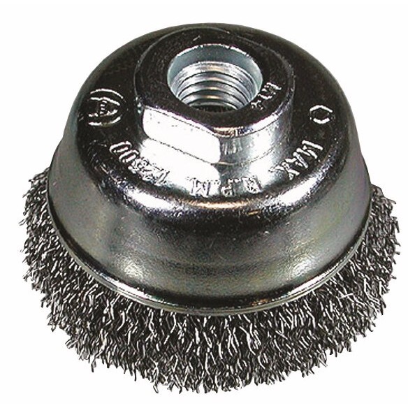 Cepillo hueco 75x0,3 mm/ M14, alambre de acero, engarzado