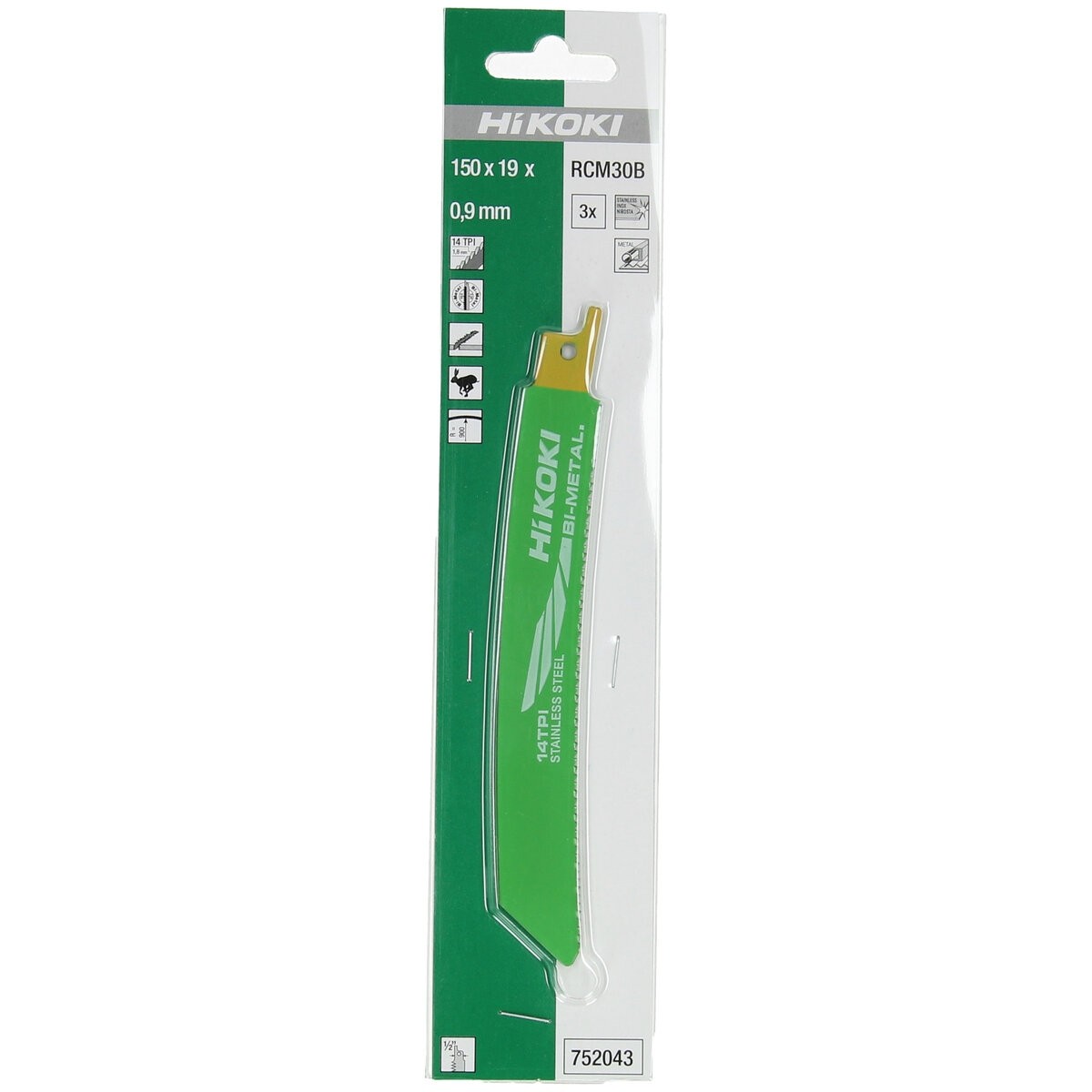 3 hojas de sierra de sable acero inoxidable BIM RCM30B/No. 341