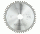 Hoja de sierra TCT laminados aluminio 190x30 z54 diente trapezoidal / plano