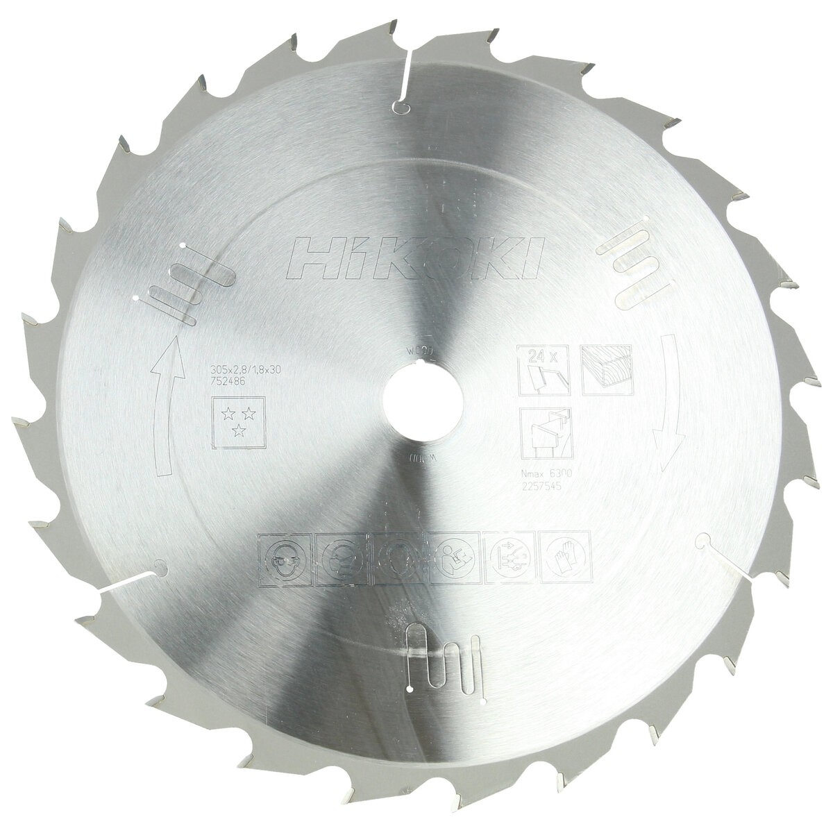 Hoja de sierra TCT madera 305x30 Z24 diente alterno