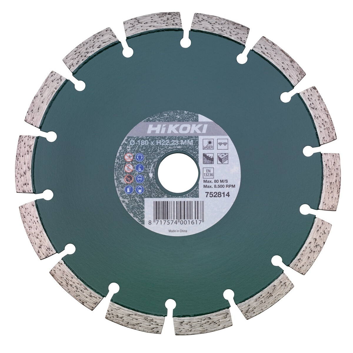 Disco diamantado 180x10,0x22,23 mm láser universal