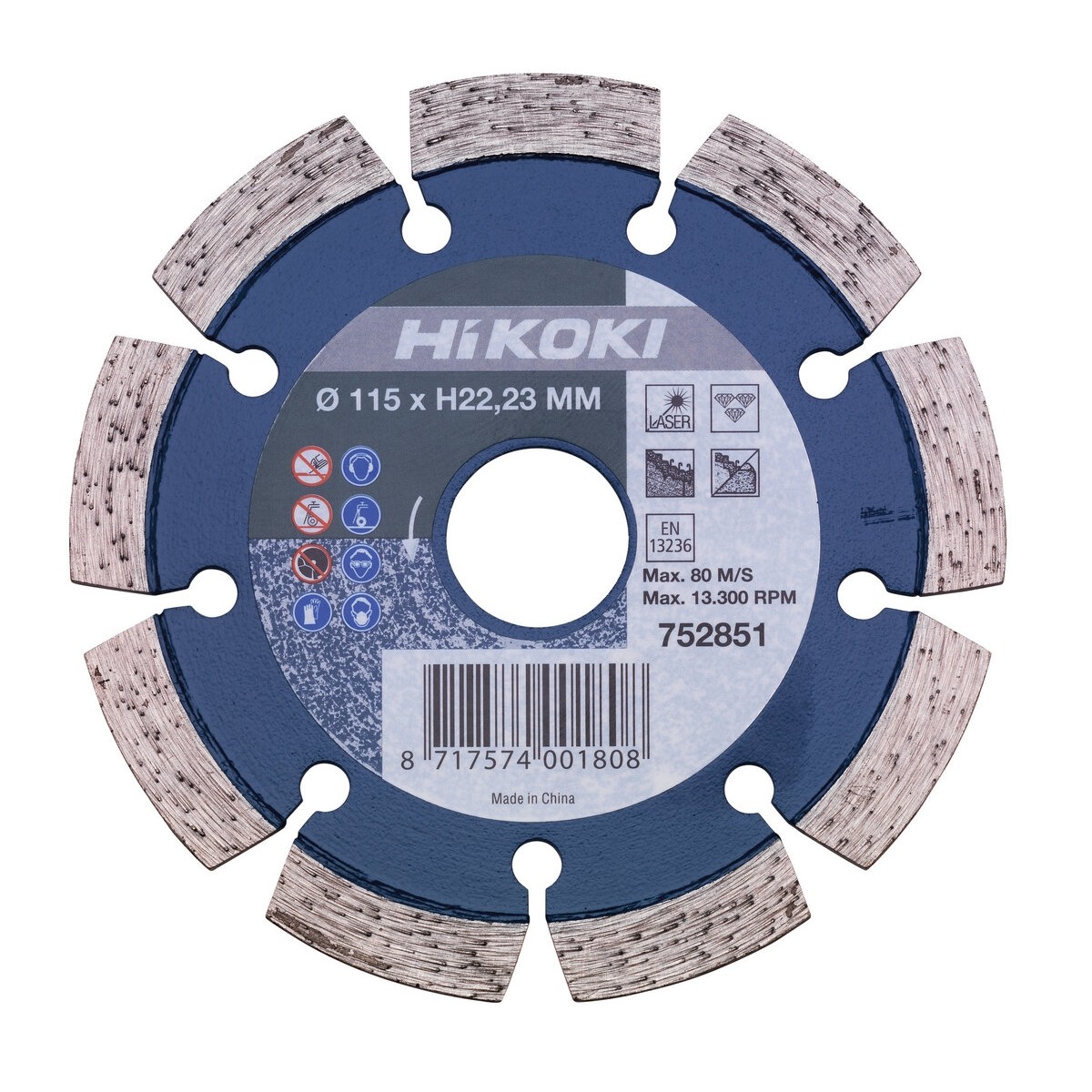 Disco de diamante 115x10,0x22,23 mm láser de hormigón