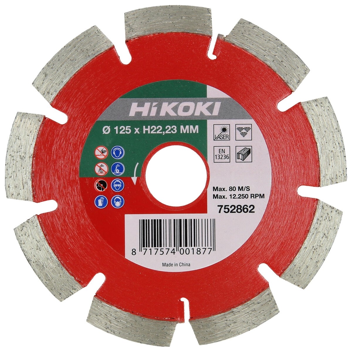 Disco diamantado 125x10,0x22,23 mm láser abrasivo