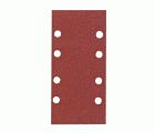 10 hojas de lijar 83x166 mm P240, para sujeción, rojo