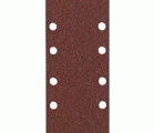 10 hojas de lijar 93x185 mm P60, enganche con tejido autoadherente, rojo