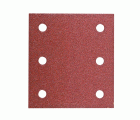 10 hojas de lijar 114x104 mm P40, enganche con tejido autoadherente, rojo