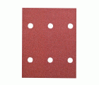 10 hojas de lijar 114x140 mm P240, para sujeción, rojo