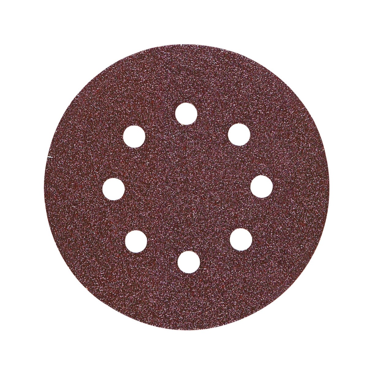 10 hojas de lijar 125mm P80, enganche con tejido autoadherente, rojo