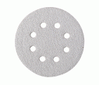 10 hojas de lijar 125 mm P320, enganche con tejido autoadherente, blanco