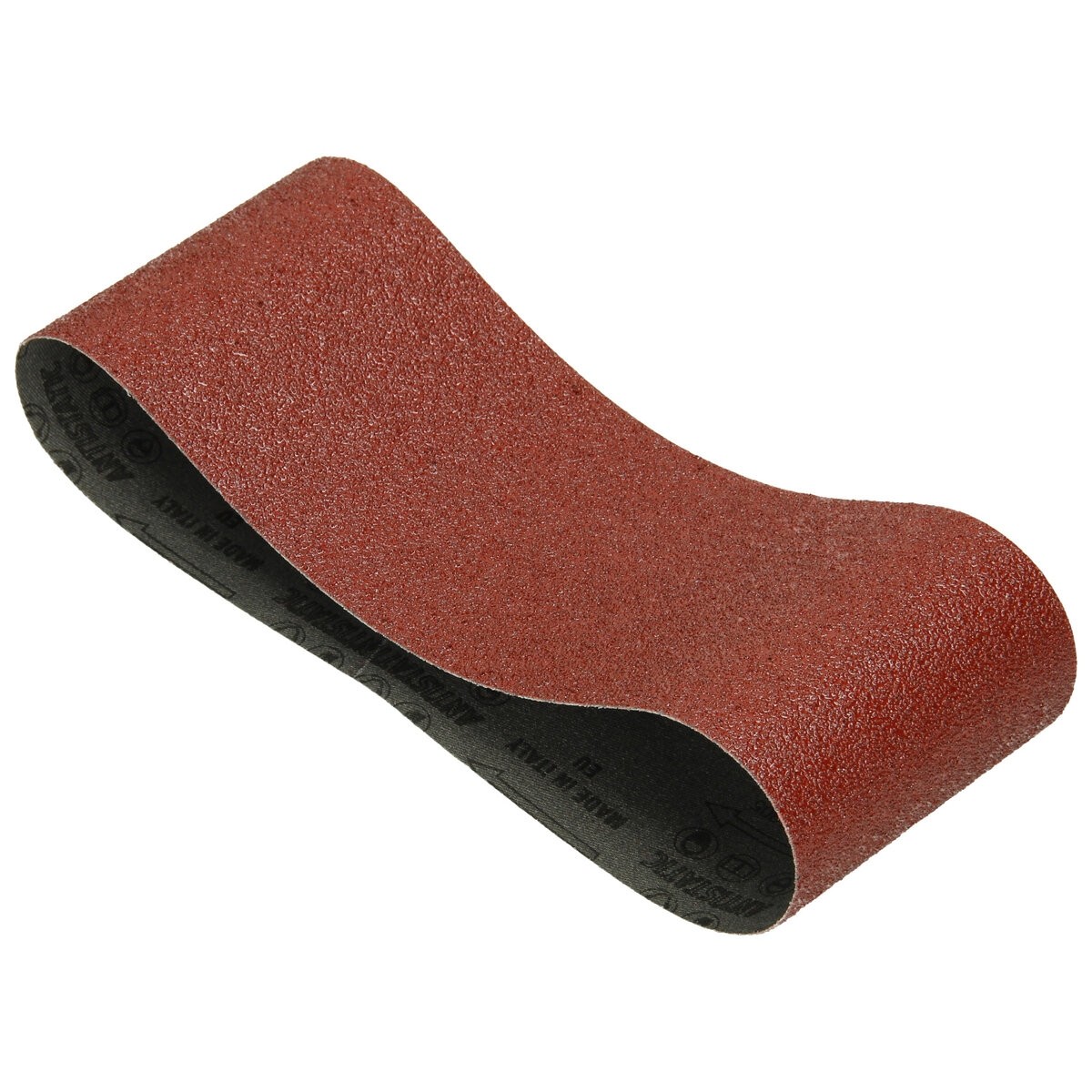 5 bandas de cinta abrasiva 100x610 mm P100, rojo