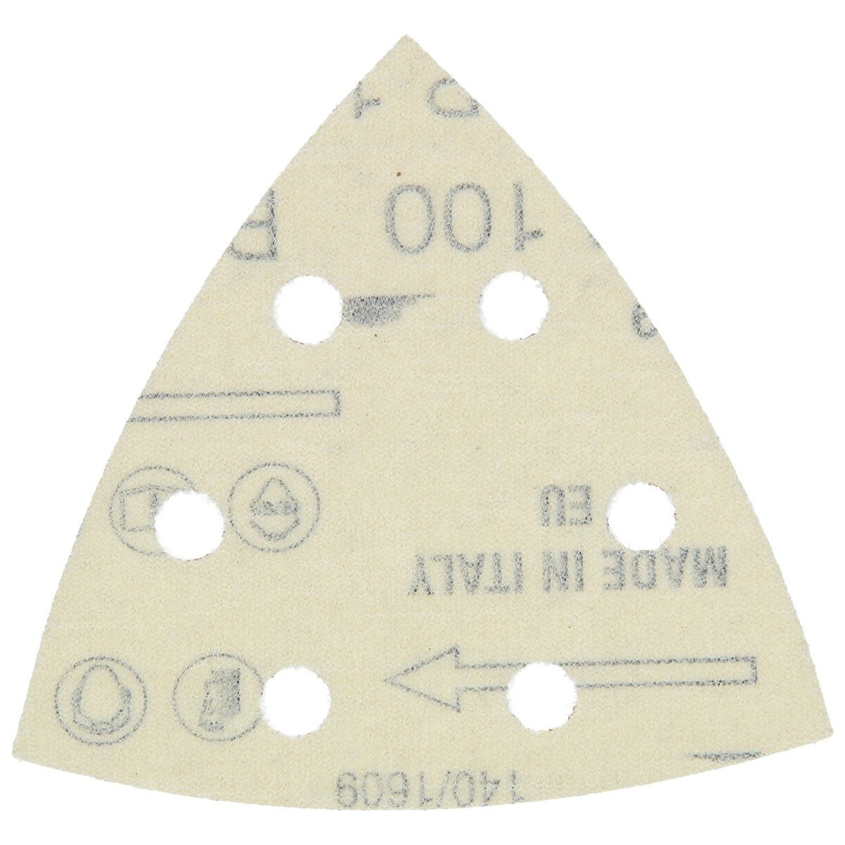 10 hojas de lijar 94mm P100, enganche con tejido autoadherente, rojo