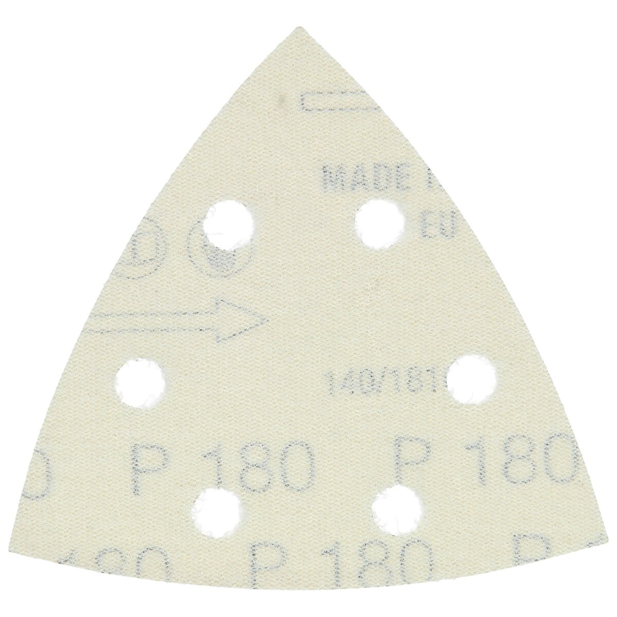 10 hojas de lijar 94mm P180, enganche con tejido autoadherente, rojo