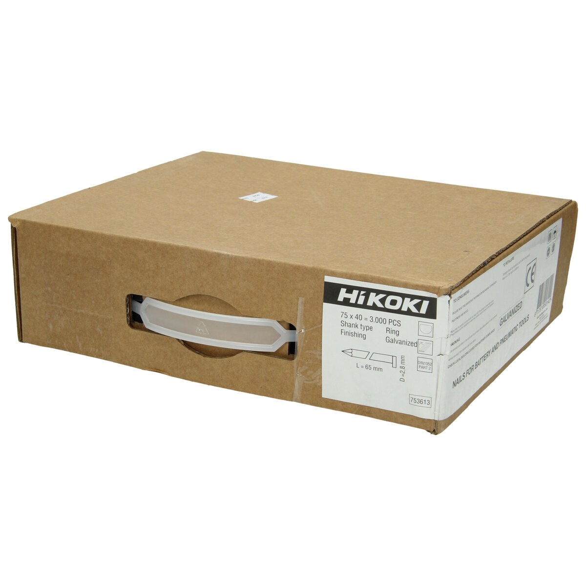 3000 clavos para estructuras 34° cabeza en D 2,8 x 65 mm, caña de anillo, MHD