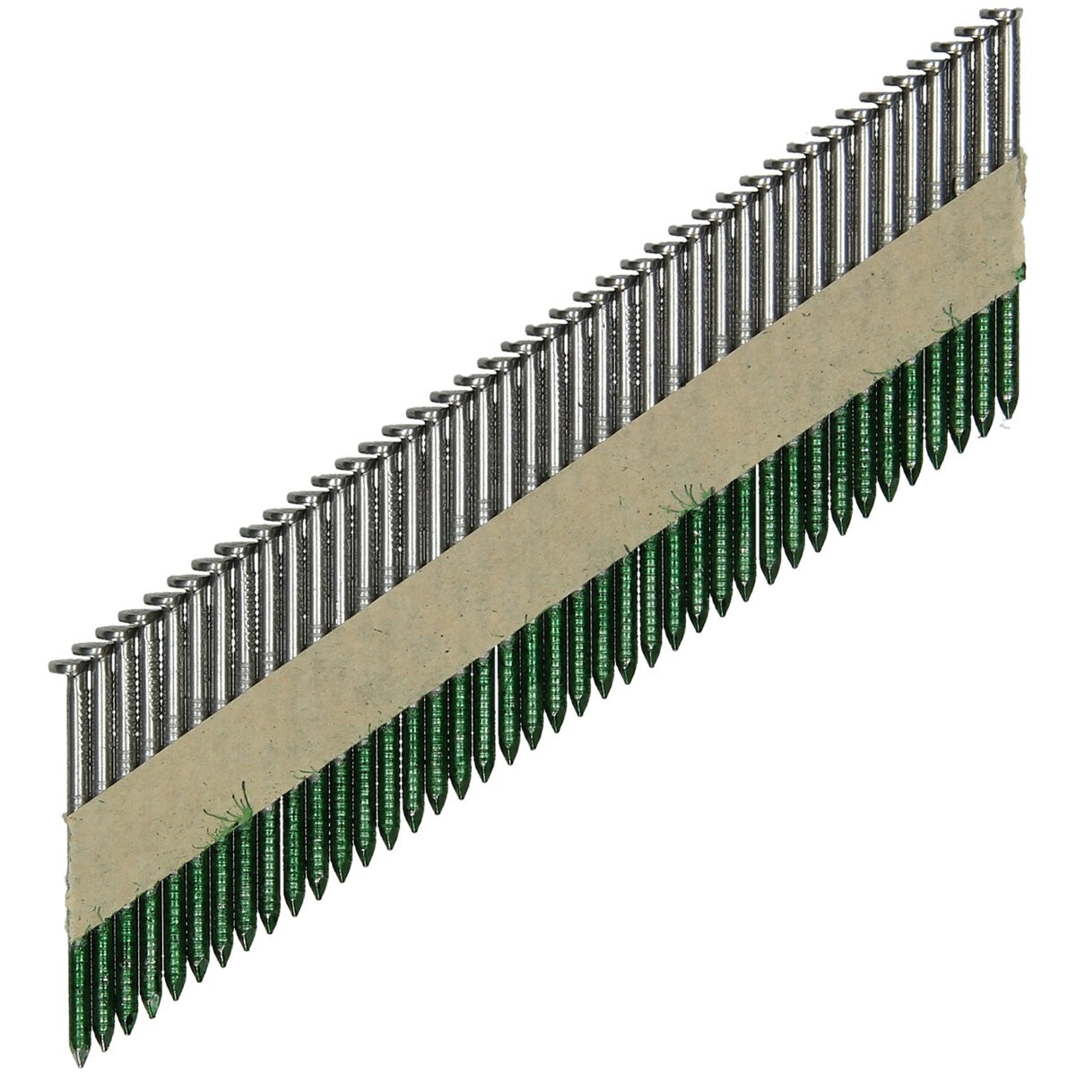 3000 clavos para estructuras 34° cabeza en D 2,8 x 50 mm, caña de anillo, brillo