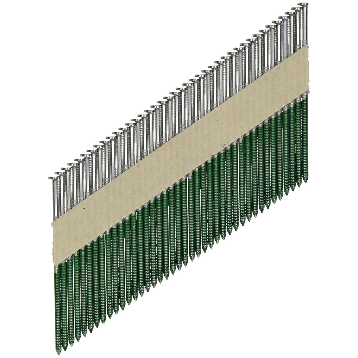 2500 clavos para estructuras 34° cabeza en D 3,1 x 90 mm, caña de anillo, brillo