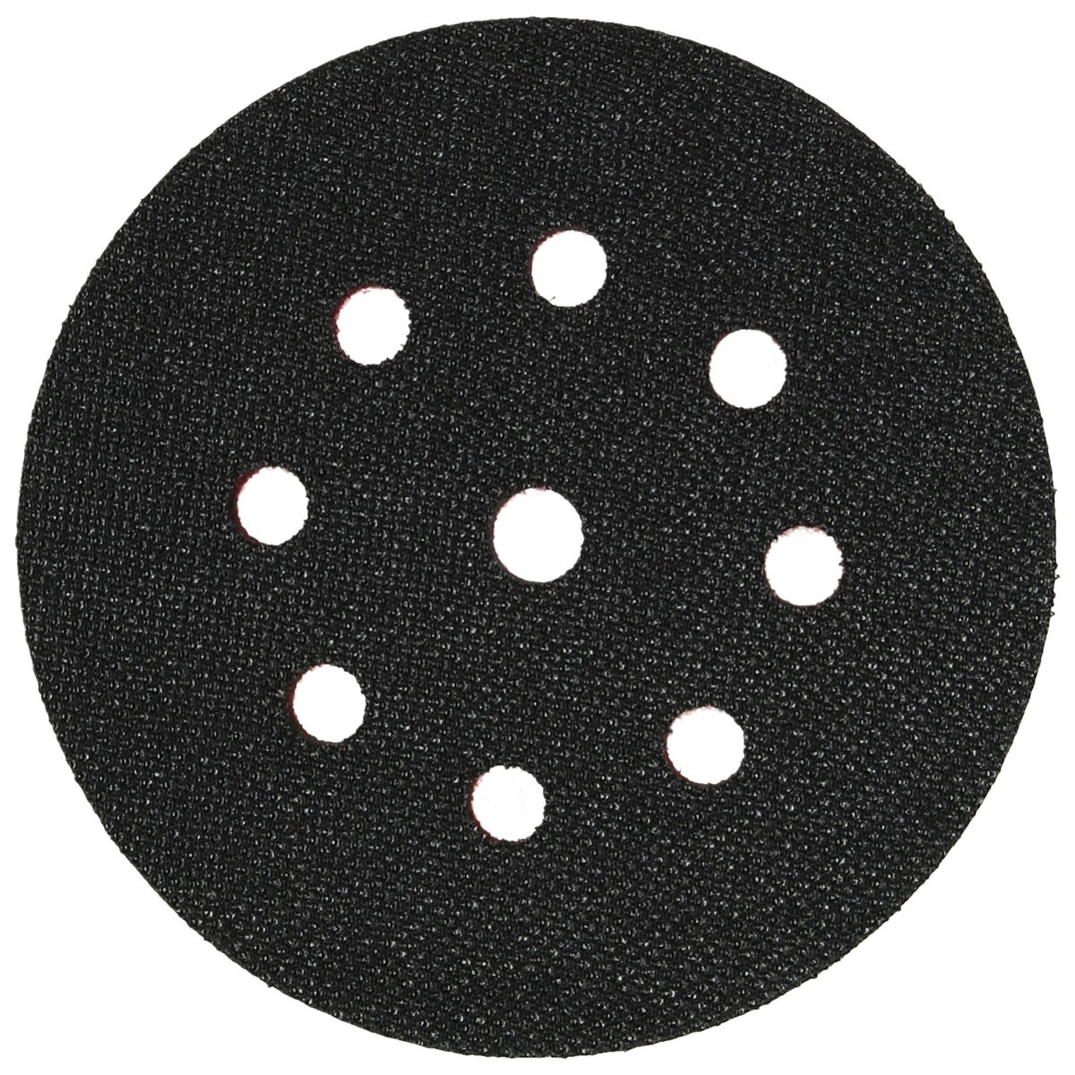 Plato soporte 150 mm, enganche con tejido autoadherente, 6 agujeros, 5/16