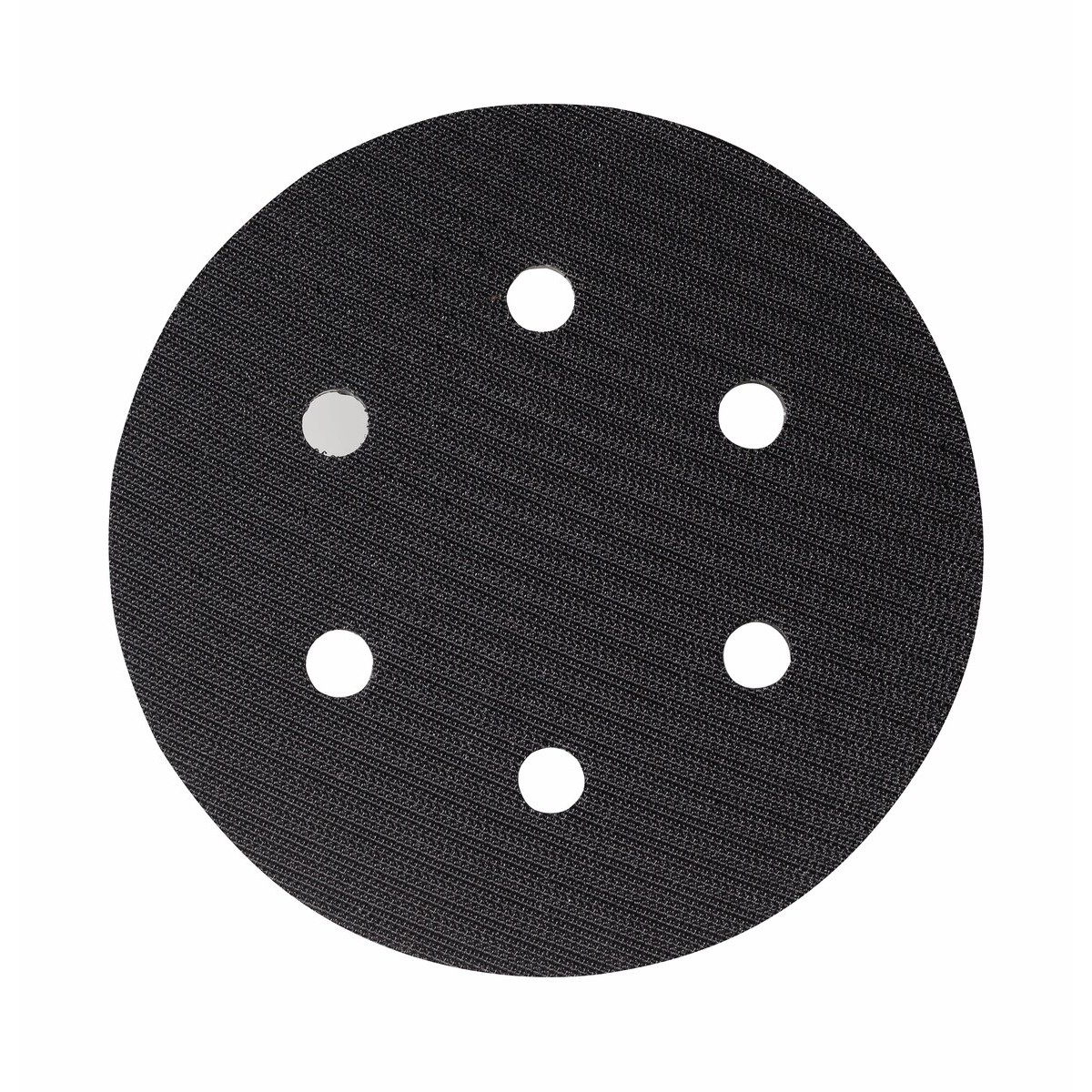 Plato soporte 150 mm, enganche con tejido autoadherente, 6 agujeros, 5/16