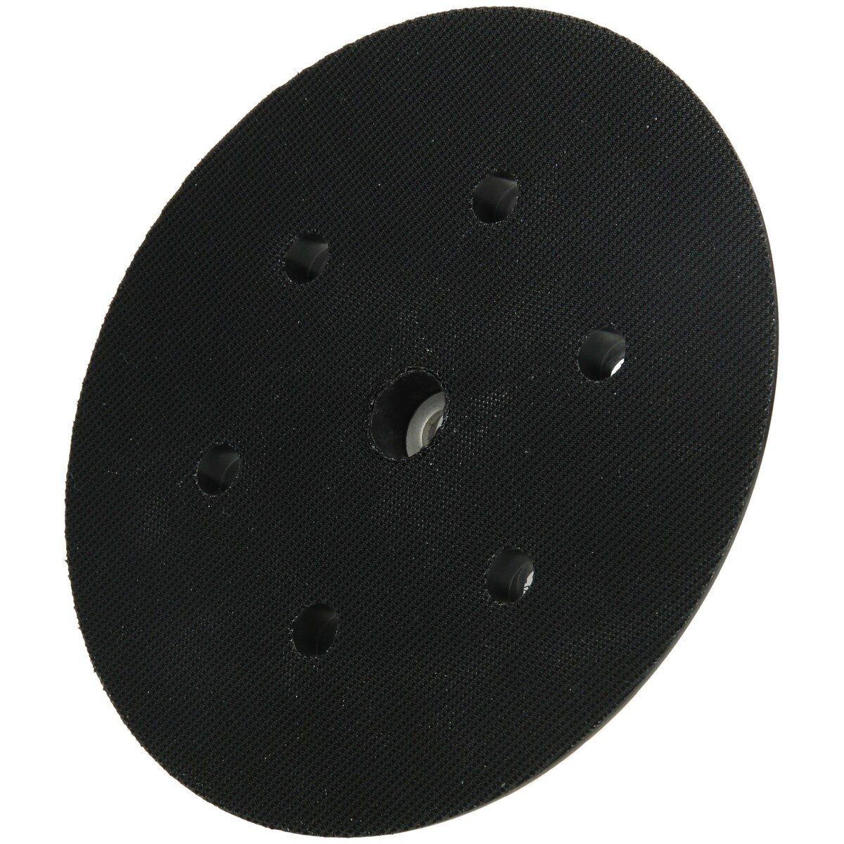 Plato soporte 150 mm, enganche con tejido autoadherente, 6 agujeros, 5/16