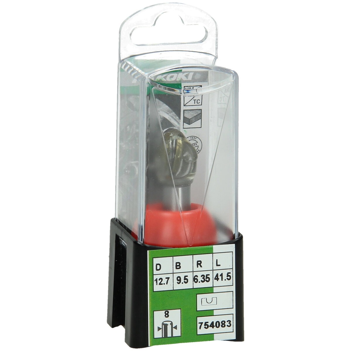 Corona enrutadora 8 mm 12.7x41.5x6.3