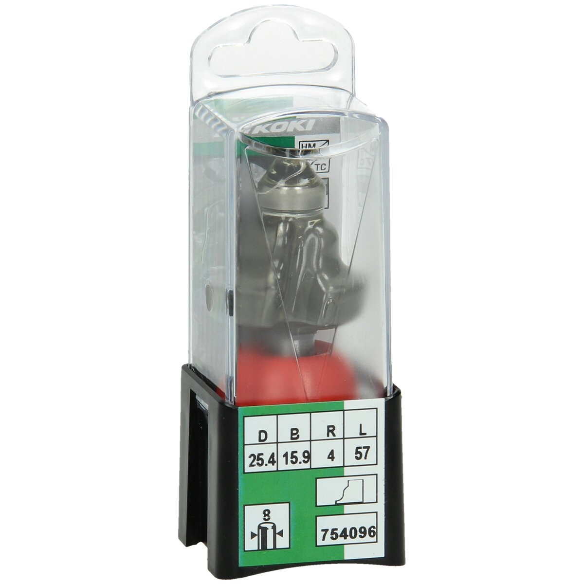 Broca conopial romana 8 mm con rodamiento de bolas 25.4x57x4