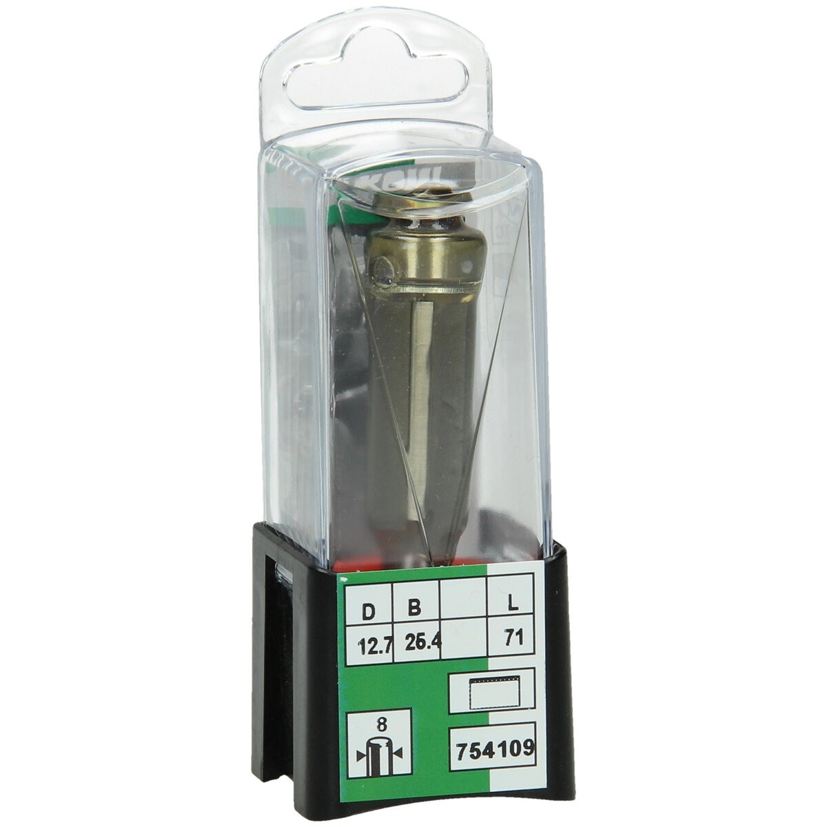 Fresa de corte al ras de 8 mm con rodamiento de bolas 12.7x71