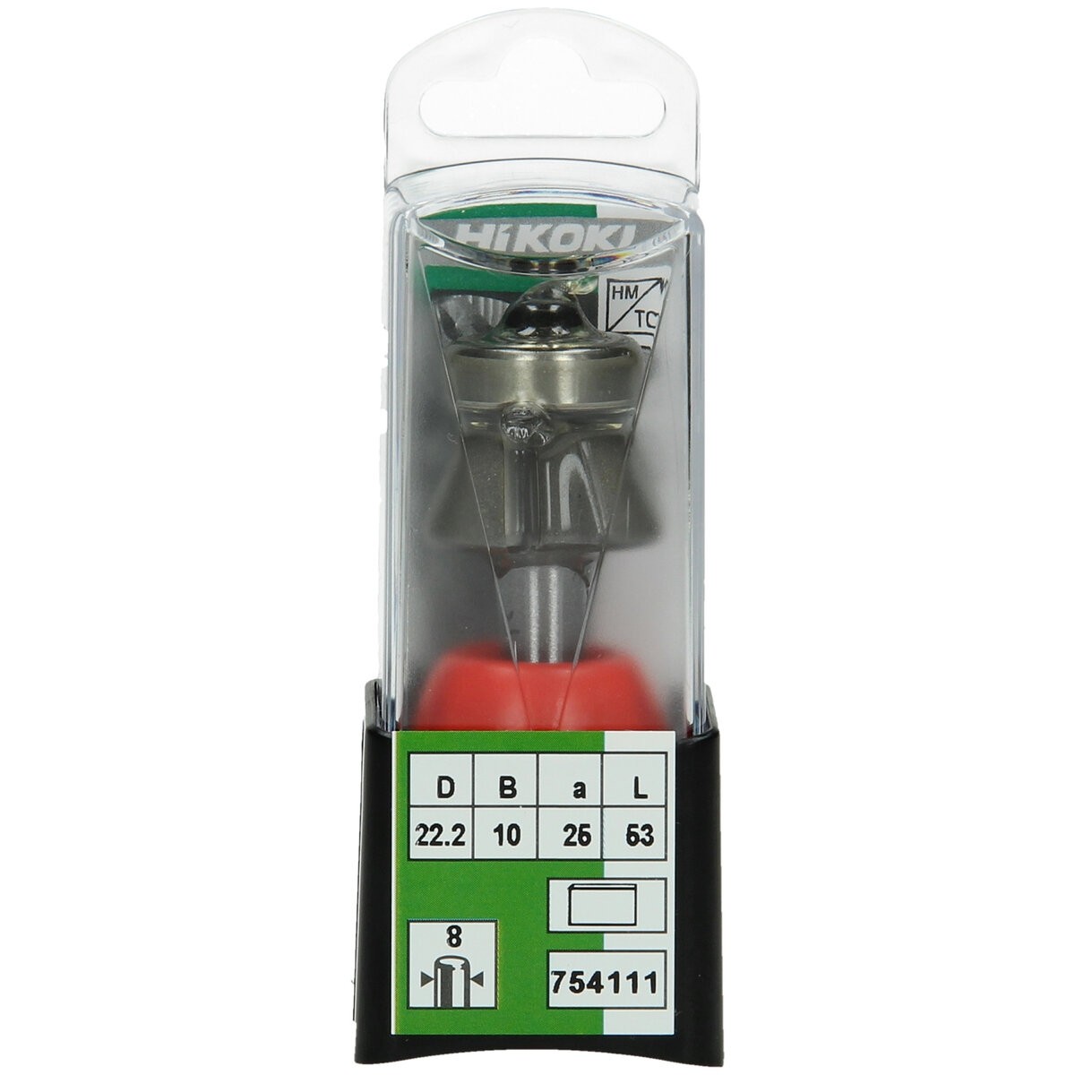 Fresa de corte en bisel de 8 mm tres estrías 22,2x53x25